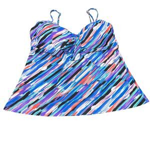 Shore Club Womens Swim Top 1 Piece Size 16